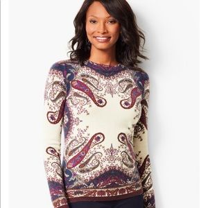 AUDREY CASHMERE SWEATER-PAISLEY